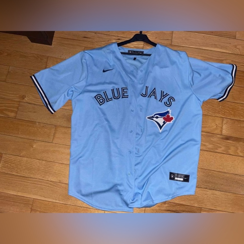 TORONTO BLUE JAYS JERSEY XL NIKE. WORN ONCE, VERY GOOD CONDITION AND AUTHENTIC - Picture 1 of 3